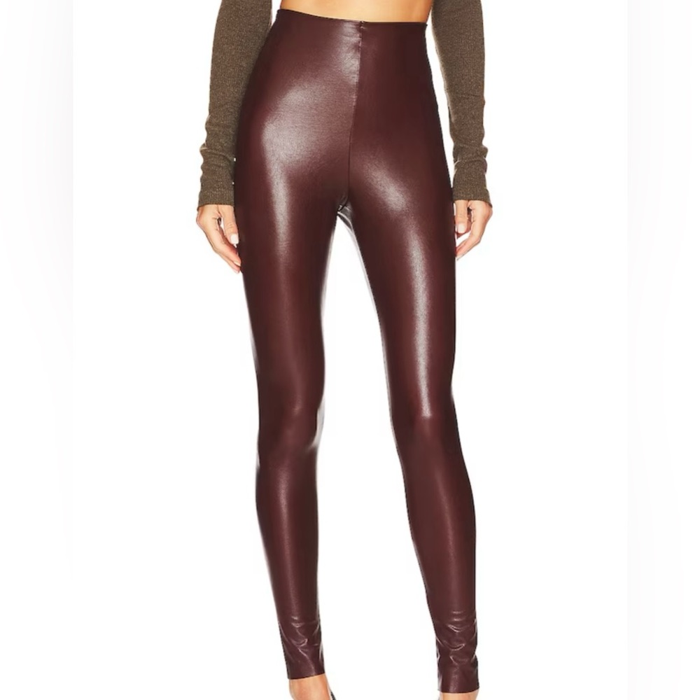 Commando Faux Leather Legging in Oxblood size medium